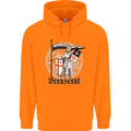 Knights Templar St Georges Day Beauseant Mens 80% Cotton Hoodie Orange