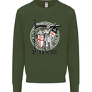 Knights Templar St Georges Day Beauseant Mens Sweatshirt Jumper Forest Green