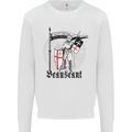 Knights Templar St Georges Day Beauseant Mens Sweatshirt Jumper White