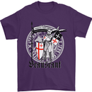 Knights Templar St Georges Day Beauseant Mens T-Shirt Cotton Gildan Purple