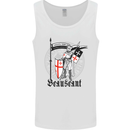 Knights Templar St Georges Day Beauseant Mens Vest Tank Top White