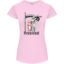 Knights Templar St Georges Day Beauseant Womens Petite Cut T-Shirt Light Pink