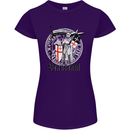 Knights Templar St Georges Day Beauseant Womens Petite Cut T-Shirt Purple