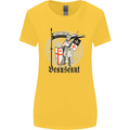 Knights Templar St Georges Day Beauseant Womens Wider Cut T-Shirt Yellow