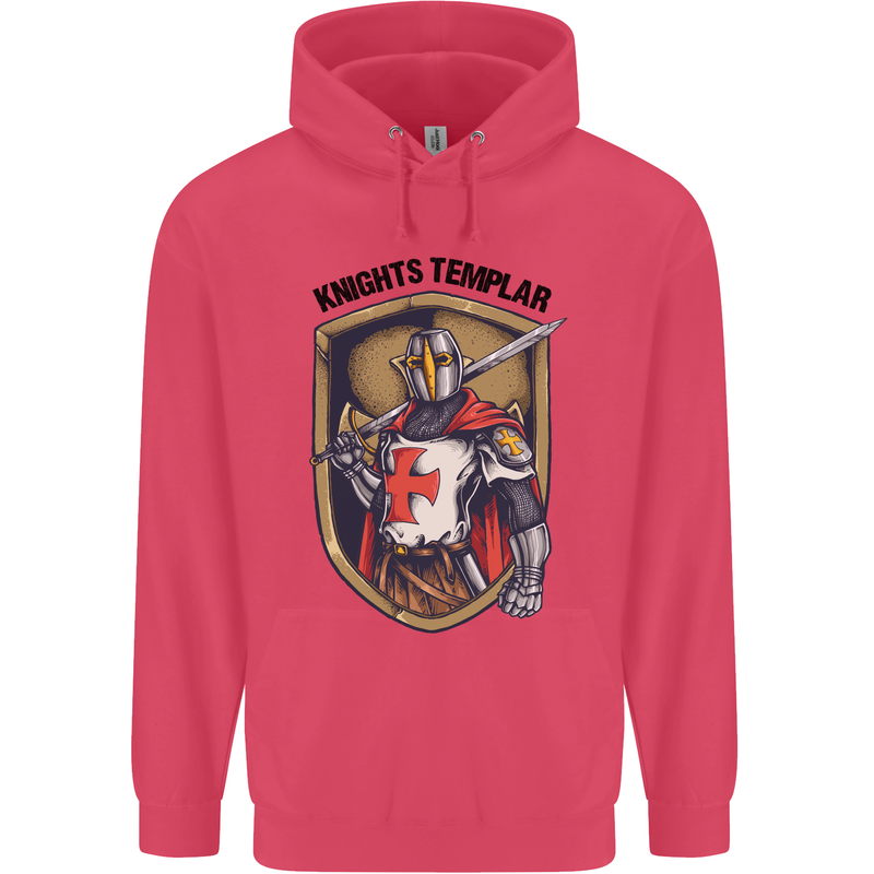 Knights Templar St Georges Day England Childrens Kids Hoodie Heliconia