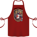 Knights Templar St Georges Day England Cotton Apron 100% Organic Maroon