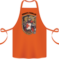 Knights Templar St Georges Day England Cotton Apron 100% Organic Orange