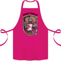 Knights Templar St Georges Day England Cotton Apron 100% Organic Pink