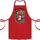 Knights Templar St Georges Day England Cotton Apron 100% Organic Red