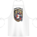 Knights Templar St Georges Day England Cotton Apron 100% Organic White