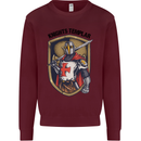 Knights Templar St Georges Day England Kids Sweatshirt Jumper Maroon