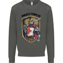 Knights Templar St Georges Day England Kids Sweatshirt Jumper Storm Grey