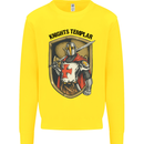Knights Templar St Georges Day England Kids Sweatshirt Jumper Yellow