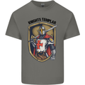 Knights Templar St Georges Day England Kids T-Shirt Childrens Charcoal