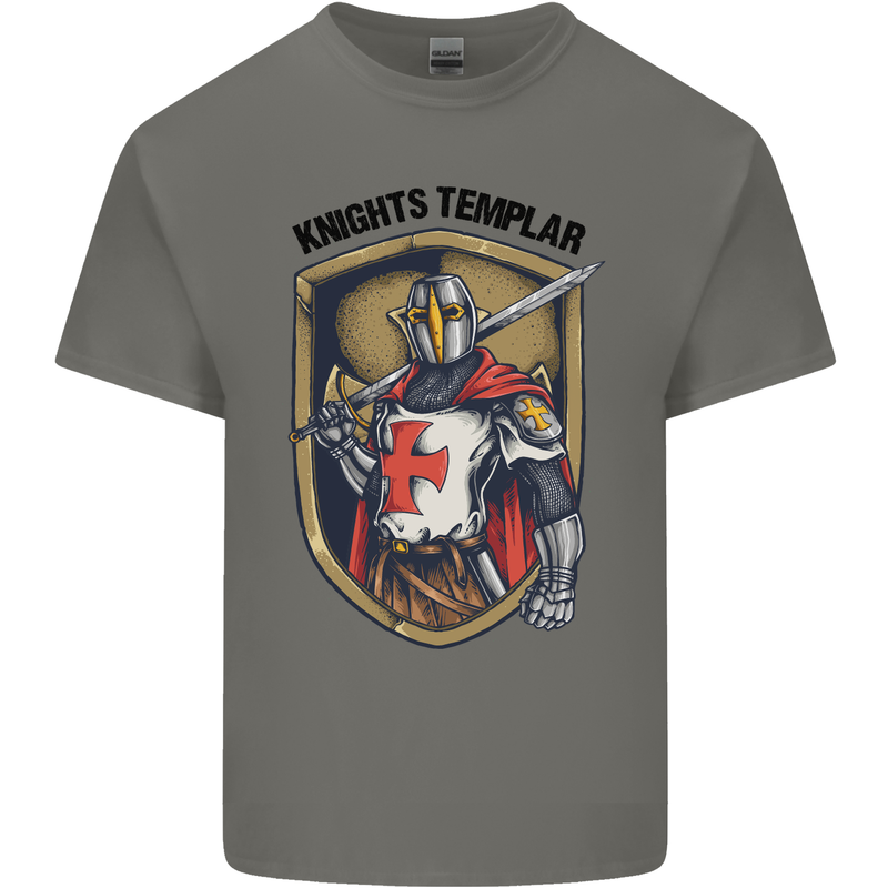 Knights Templar St Georges Day England Kids T-Shirt Childrens Charcoal