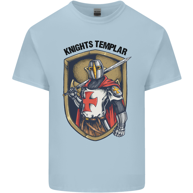 Knights Templar St Georges Day England Kids T-Shirt Childrens Light Blue