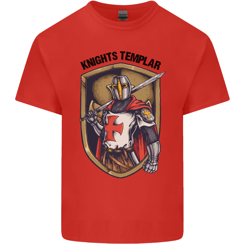 Knights Templar St Georges Day England Kids T-Shirt Childrens Red
