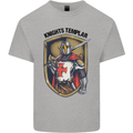 Knights Templar St Georges Day England Kids T-Shirt Childrens Sports Grey