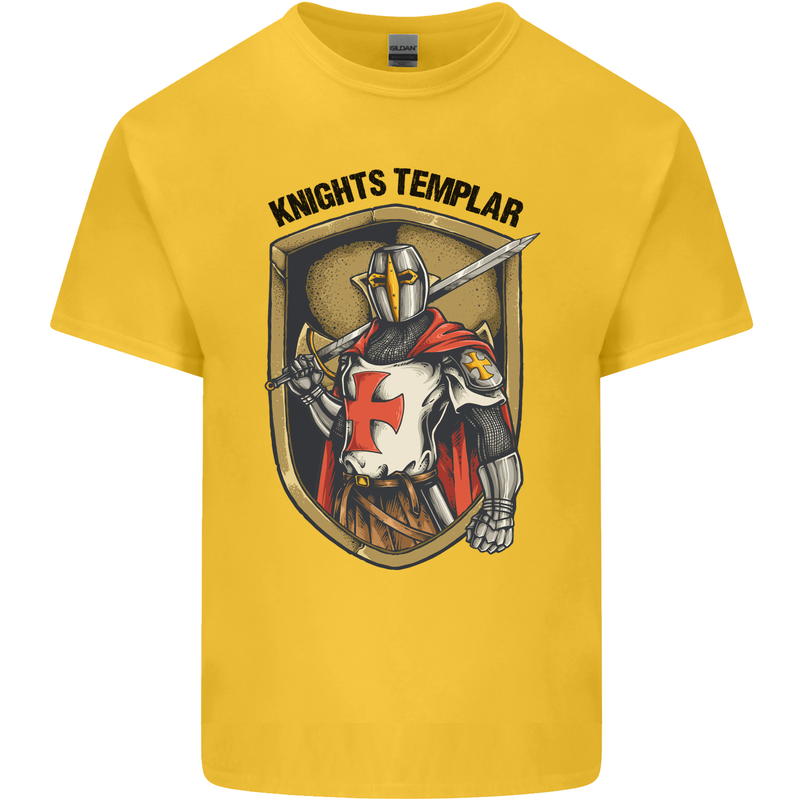 Knights Templar St Georges Day England Kids T-Shirt Childrens Yellow
