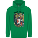 Knights Templar St Georges Day England Mens 80% Cotton Hoodie Irish Green