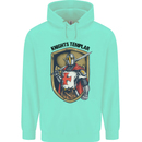 Knights Templar St Georges Day England Mens 80% Cotton Hoodie Peppermint