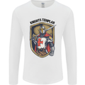 Knights Templar St Georges Day England Mens Long Sleeve T-Shirt White