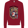 Knights Templar St Georges Day England Mens Sweatshirt Jumper Red
