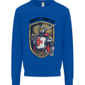 Knights Templar St Georges Day England Mens Sweatshirt Jumper Royal Blue
