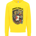 Knights Templar St Georges Day England Mens Sweatshirt Jumper Yellow