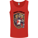 Knights Templar St Georges Day England Mens Vest Tank Top Red