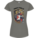 Knights Templar St Georges Day England Womens Petite Cut T-Shirt Charcoal