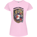 Knights Templar St Georges Day England Womens Petite Cut T-Shirt Light Pink