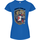 Knights Templar St Georges Day England Womens Petite Cut T-Shirt Royal Blue