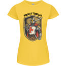 Knights Templar St Georges Day England Womens Petite Cut T-Shirt Yellow