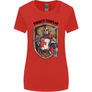 Knights Templar St Georges Day England Womens Wider Cut T-Shirt Red