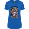 Knights Templar St Georges Day England Womens Wider Cut T-Shirt Royal Blue