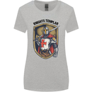 Knights Templar St Georges Day England Womens Wider Cut T-Shirt Sports Grey