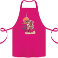 Knights Templar on a Horse Cotton Apron 100% Organic Pink
