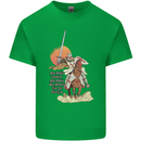 Knights Templar on a Horse Kids T-Shirt Childrens Irish Green