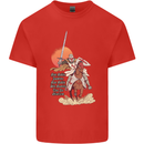 Knights Templar on a Horse Kids T-Shirt Childrens Red