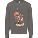 Knights Templar on a Horse Mens Sweatshirt Jumper Charcoal