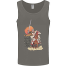 Knights Templar on a Horse Mens Vest Tank Top Charcoal