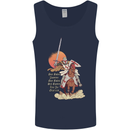 Knights Templar on a Horse Mens Vest Tank Top Navy Blue