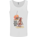 Knights Templar on a Horse Mens Vest Tank Top White