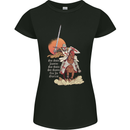 Knights Templar on a Horse Womens Petite Cut T-Shirt Black