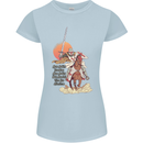 Knights Templar on a Horse Womens Petite Cut T-Shirt Light Blue