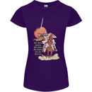 Knights Templar on a Horse Womens Petite Cut T-Shirt Purple