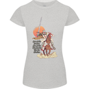 Knights Templar on a Horse Womens Petite Cut T-Shirt Sports Grey
