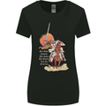 Knights Templar on a Horse Womens Wider Cut T-Shirt Black