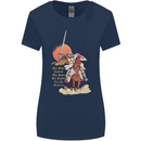Knights Templar on a Horse Womens Wider Cut T-Shirt Navy Blue